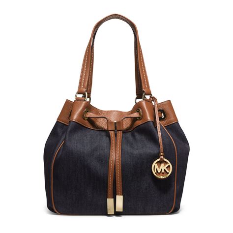 michael kors ladies lunch bags|Michael Kors denim tote.